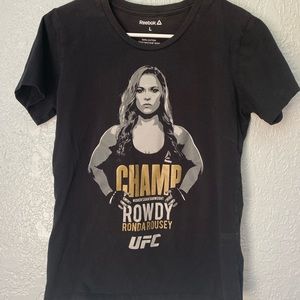Vintage Reebok UFC Rhonda Rousey Champ TShirt